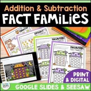 Addition and Subtraction Fact Families