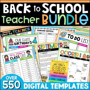 Back to School Teacher Templates Cover