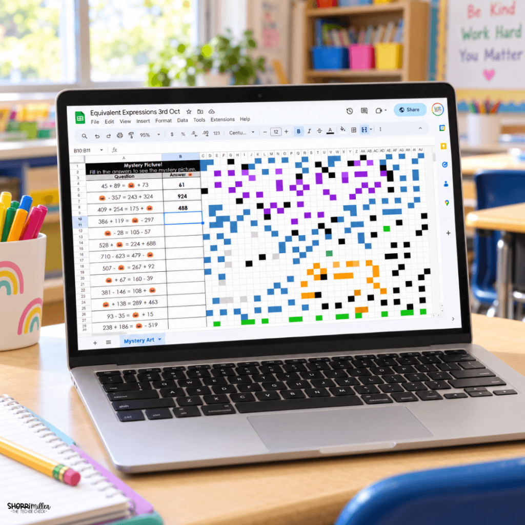 Halloween Math Pixel Art