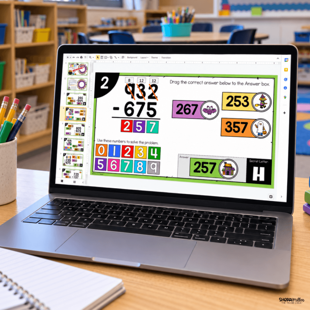 Halloween Math Addition and Subtraction Activity